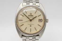 An Omega Constellation chronometer wristwatch. With silver markers, date aperture, case width 3.