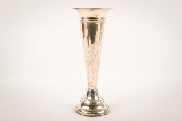 A large early 20th century weighted silver tulip vase.