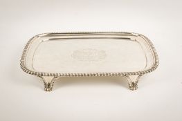 A Georgian silver tray.