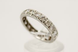 A diamond eternity ring.