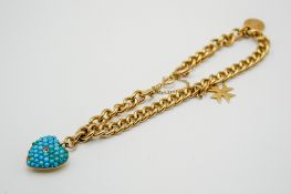 A 9ct gold charm bracelet.