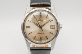 A circa 1960s Omega Seamaster Automatic gentleman's stainless steel wristwatch.