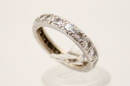 A diamond eternity ring.