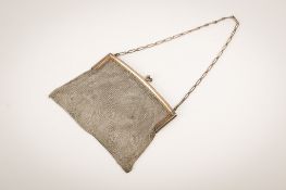 An early 20th century mesh evening bag.