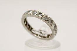 A diamond eternity ring.