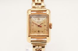 A 9ct gold Rex lady's cocktail watch.