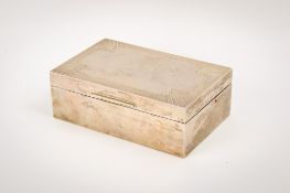 An early 20th century silver mounted cigarette box.