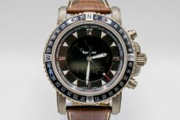 A Mont Blanc digital analogue sport titanium chronograph wristwatch.