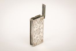 A Dutch silver book form vesta case.
