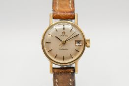A 9ct gold lady's Omega wristwatch.