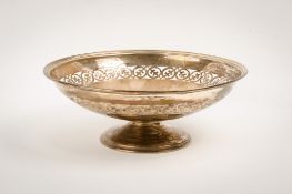 An early 20th century silver dish.