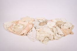 A collection of crochet and needlework.