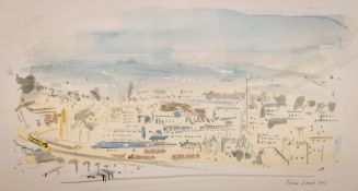 Edna Lumb (British 1931-1992) watercolour, Bath City.