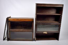 Two 20th century Globe-Werneke style bookcases.