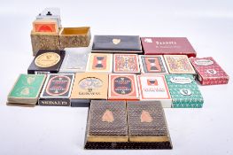 A collection of assorted Guinness playing cards. Some sealed, some vintage, all boxed.