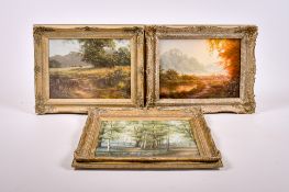 A 20th century painting and two prints. Comprising a Christopher Osborne (British, b.