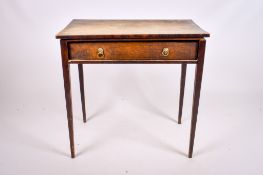 An early 20th century small stained wood desk.