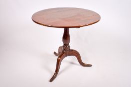 A Georgian mahogany tripod table.