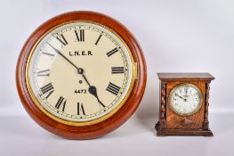 Two early 20th century clocks. Consisting of a French J. W.