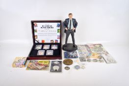 An assortment of Super Hero, film and comic collectables.