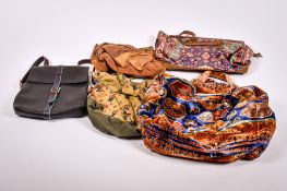 A collection of handbags.