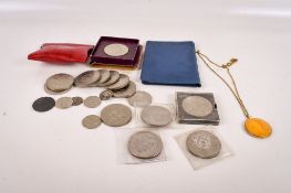 A collection of coins.