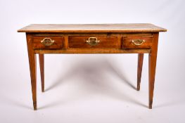 A 20th century wooden sideboard.