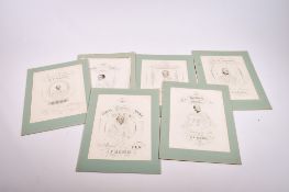 A collection of Victorian engravings of aristocrats.
