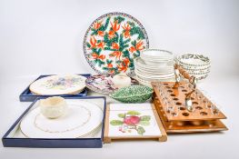 A collection of assorted ceramic tableware.