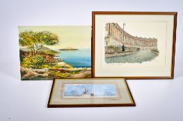 A group of three assorted pictures.