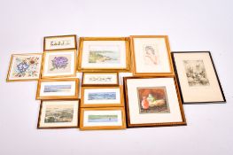 An assortment of prints, paintings and artworks.