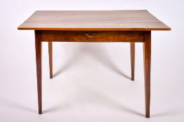 A 20th century hardwood side table.