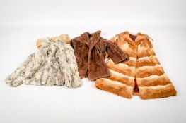 An assortment of vintage furs.