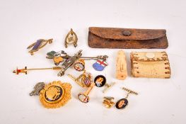 An assortment of collectables.