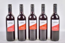 Five bottles of Baron Saint Jean red wine. 10% 75cl, all sealed.