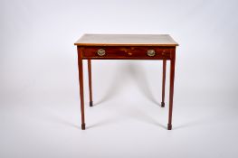 An early 20th century Georgian style mahogany writing side table.