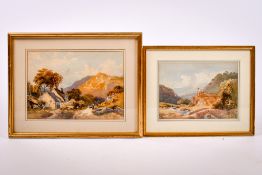 Two 20th century watercolours, depicting rural scenes.