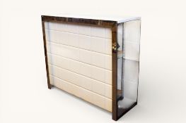 A late 20th century vinyl drinks/cocktail bar.