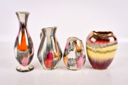 Four pieces of mid-century West German ceramics.