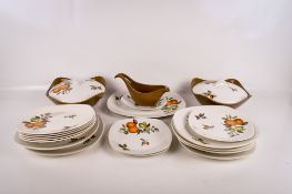 A mid-century Midwinter 'Fashion Shape' dinner service.