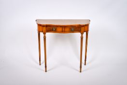 A 20th century Georgian style mahogany hall console table.