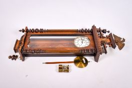 An early 20th century Vienna style wall clock.