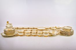 A collection of circa 1930s Jackson and Gosling Grosvenor 'Antique Gold' bone china tea and coffee