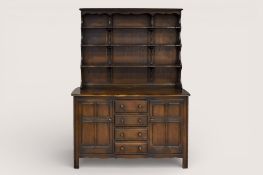 A Mid-century Ercol stained elm Old Colonial dresser.