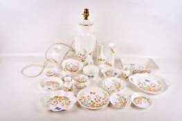A collection of modern Aynsley bone china tableware.