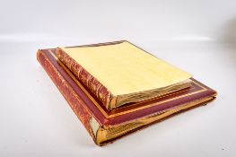 Two Victorian scrap books.