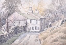 Jim Ingram Riley (born 1928), watercolour, 'Hodge Close'.