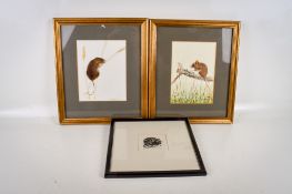 Three 20th century pictures depicting mice.