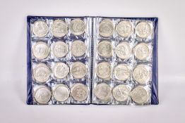 A contemporary coin album.