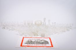 A very large collection of assorted glassware.